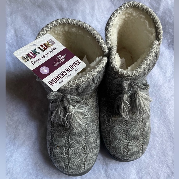 Muk Luks Women's Short Knit boots - Picture 2 of 6